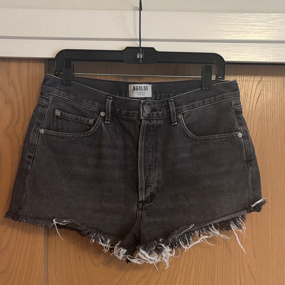 Agolde Charcoal Jean Shorts